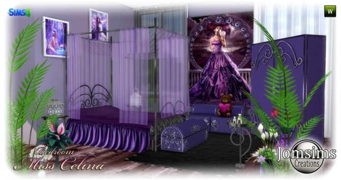 Sims 4 Miss celina teen bedroom at Jomsims Creations