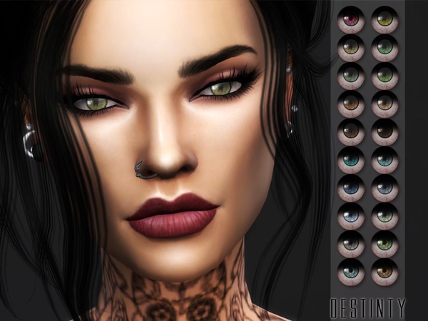 Sims 4 KM Destiny Eyes by Kitty.Meow at TSR