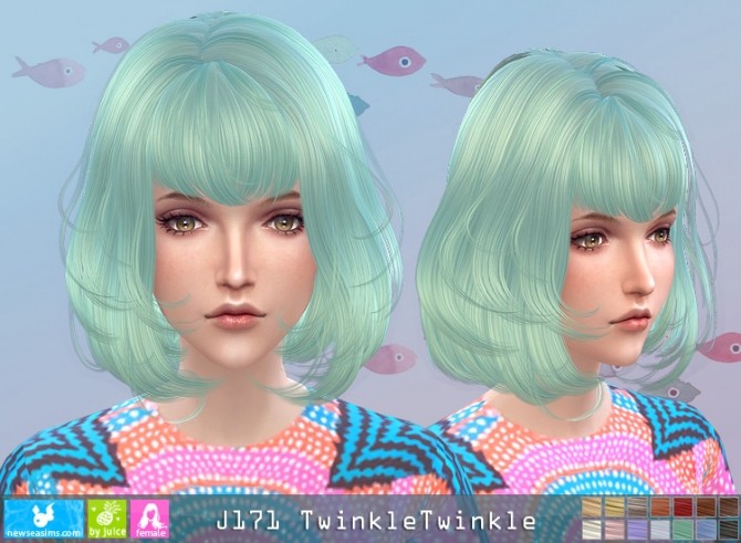 Sims 4 J171 TwinkleTwinkle hair (pay) at Newsea Sims 4