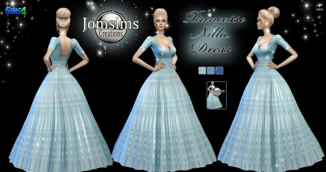 Sims 4 Princesse Nilla dress at Jomsims Creations