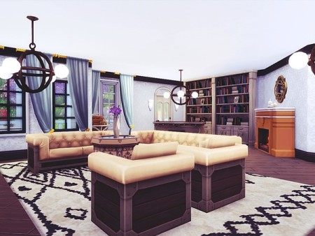 Sunset Avenue house by MychQQQ at TSR » Sims 4 Updates