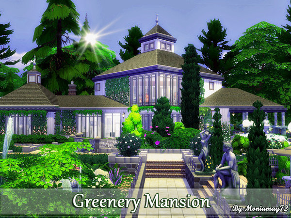 Sims 4 Greenery Mansion by Moniamay72 at TSR