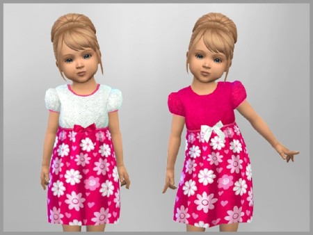 Toddler Summer Floral Dress by SweetDreamsZzzzz at TSR