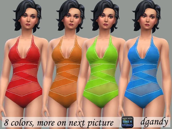 Sims 4 Swimsuit with Bling by dgandy at TSR