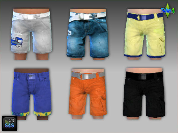 Sims 4 6 shorts and 6 shirts for little boys at Arte Della Vita
