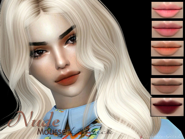 Sims 4 Mousse Lipstick by Baarbiie GiirL at TSR