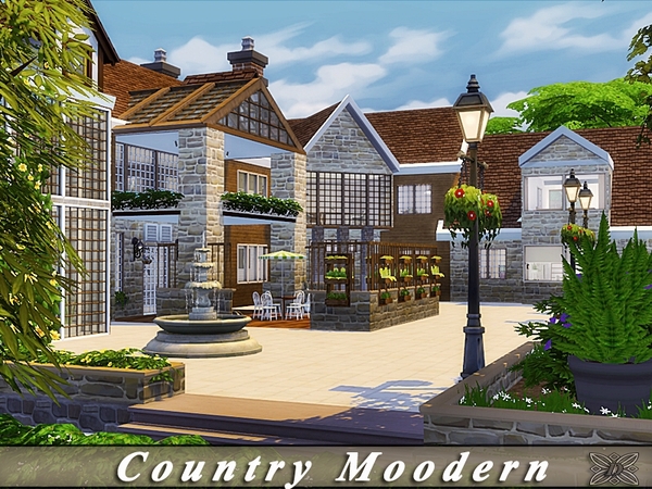 Sims 4 Country Modern house by Danuta720 at TSR