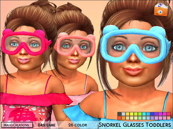 Sims 4 Snorkel Glasses Toddlers by MahoCreations at TSR