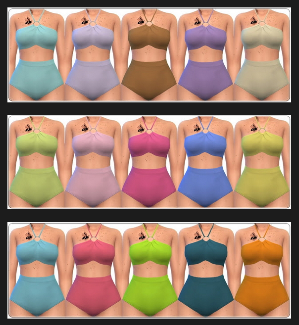 Sims 4 Carla bikini at Annett’s Sims 4 Welt