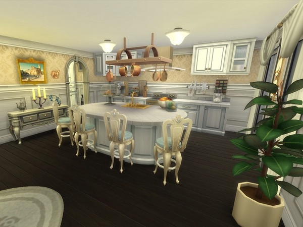Sims 4 French Mansion by galadrijella at TSR