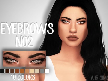 Eyebrows N02 by AhriSims at TSR