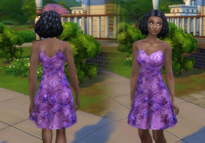 Sims 4 Fluid Dress at My Stuff
