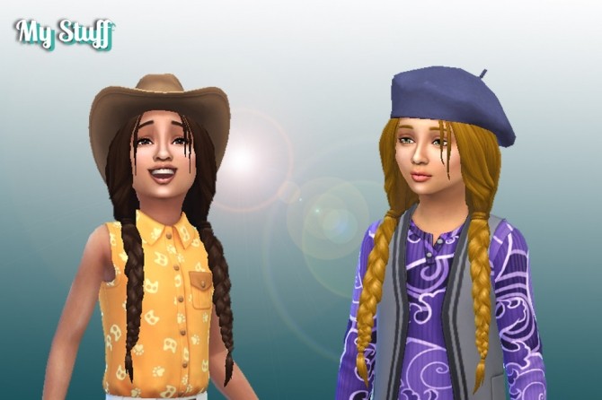 Sims 4 Maddison Hairstyle for Girls at My Stuff