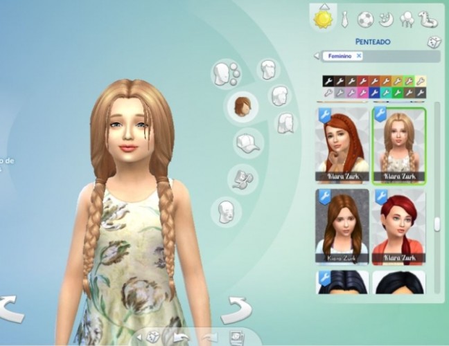 Maddison Hairstyle for Girls at My Stuff » Sims 4 Updates