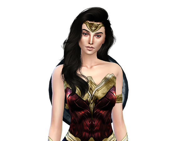 Sims 4 Gal Gadot Wonder Woman by martinakerr at TSR