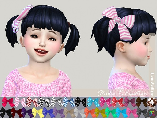 Sims 4 Head bow for toddler at Studio K Creation