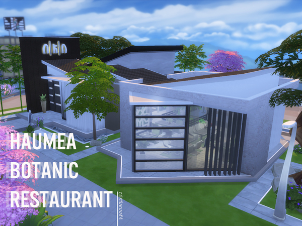 Sims 4 Haumea Botanic Restaurant by cristianaaf4 at TSR