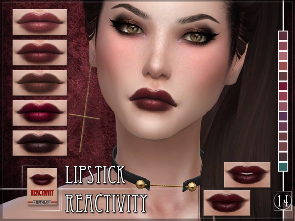 Sims 4 Reactivity Lipstick by RemusSirion at TSR