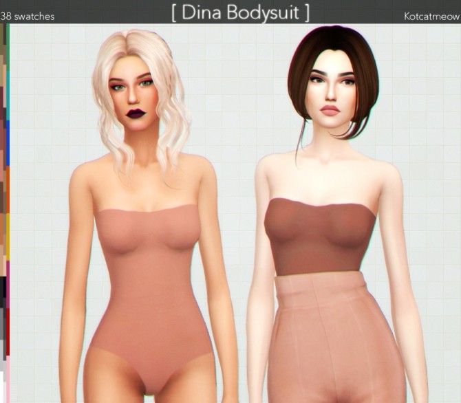 Sims 4 Dina Bodysuit at KotCatMeow