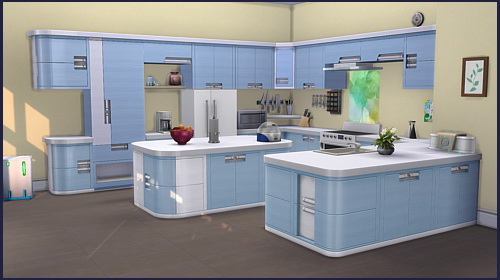 Sims 4 Harmonie kitchen set at CappusSims4You