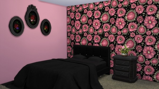 Sims 4 Flowers with Complementary Colors Wallpaper Collection by sistafeed at Mod The Sims