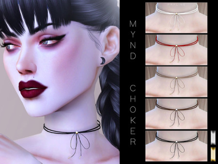 Mynd Choker by Pralinesims at TSR » Sims 4 Updates