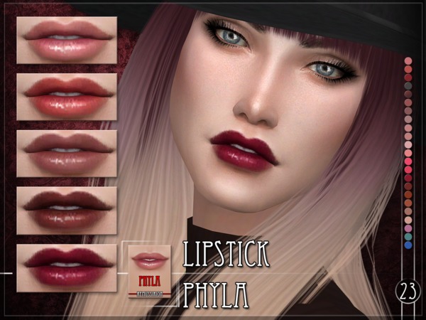 Sims 4 Phyla Lipstick by RemusSirion at TSR