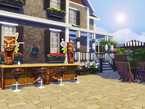 Sims 4 Suburban house by MychQQQ at TSR