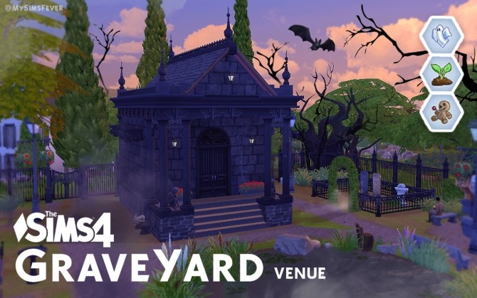 Sims 4 Midnight Hollow Graveyard by MySimsFever at Mod The Sims