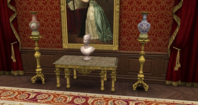 Sims 4 Giltwood Torchere by TheJim07 at Mod The Sims