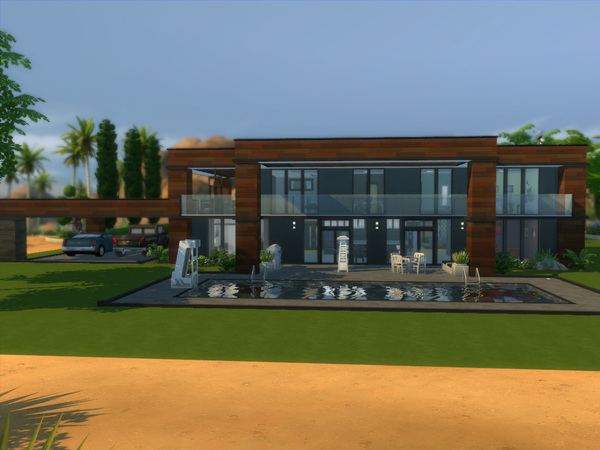 Sims 4 Contemporary Breeze home by ArchitectTC at TSR