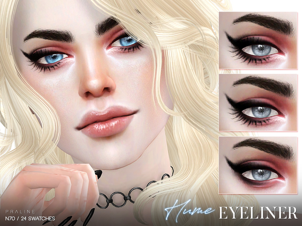 Sims 4 Hume Eyeliner N70 by Pralinesims at TSR
