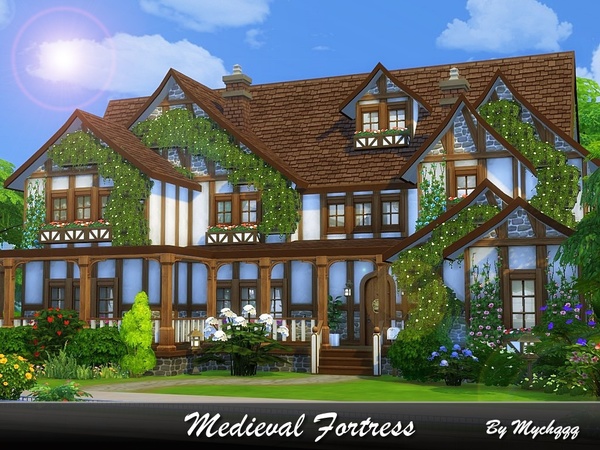 Sims 4 Medieval Fortress by MychQQQ at TSR