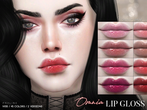 Sims 4 Omnia Lip Gloss N135 by Pralinesims at TSR