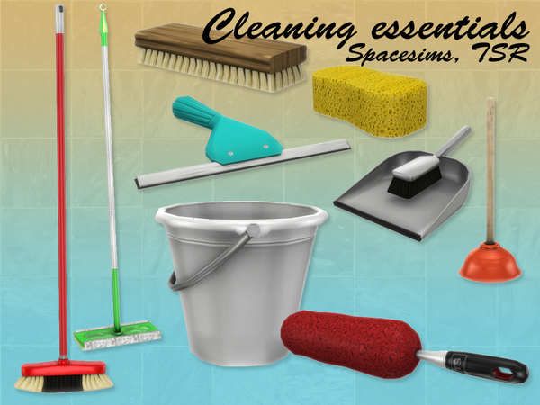 Sims 4 Cleaning essentials by spacesims at TSR