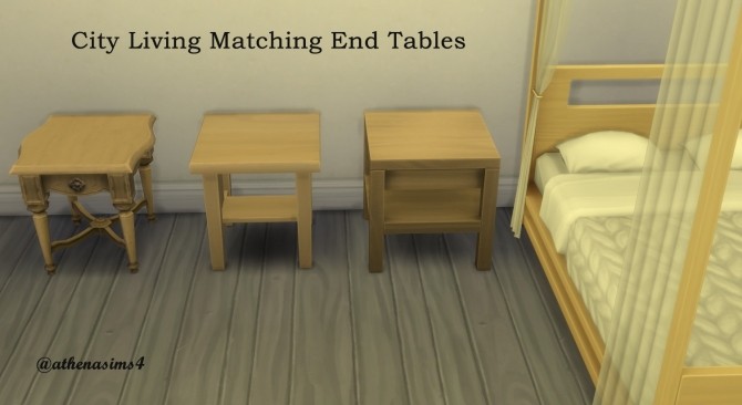 Sims 4 Cobra Cobana Matching End Tables by athenasims4 at Mod The Sims