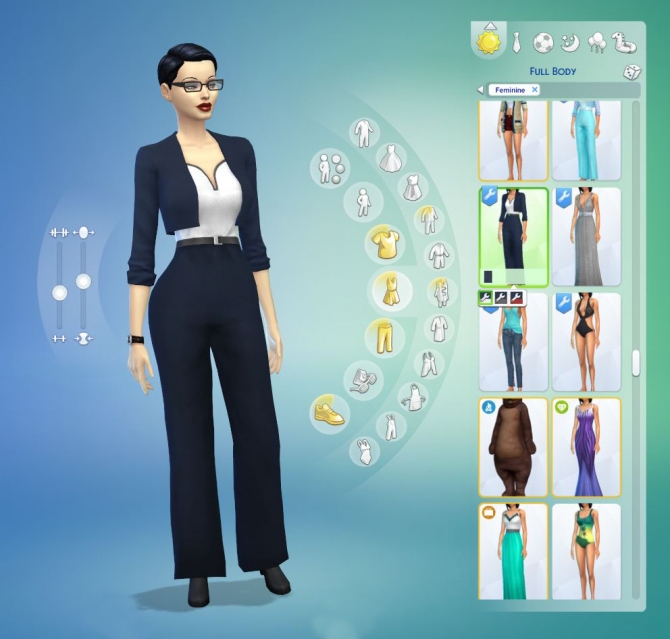 Navy Blue Bolero Jacket Outfit by Charelton at Mod The Sims » Sims 4 ...