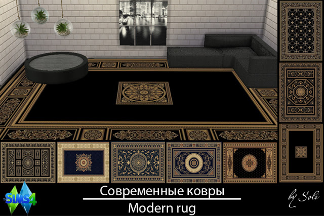 Sims 4 Modern rugs at Soli Sims 4