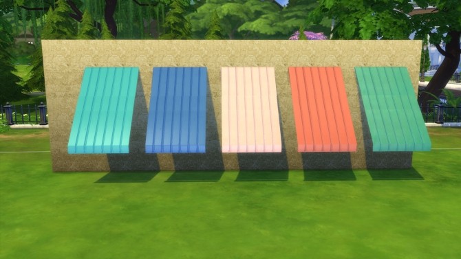Sims 4 Shady Business Extended Euro Awnings by Snowhaze at Mod The Sims