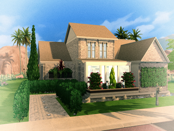 Sims 4 Modern Contemporary House by MisterKomo at TSR
