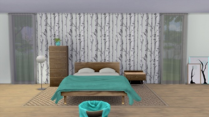 Sims 4 Birch Tree Color Coordinates Wallpaper Set by sistafeed at Mod The Sims
