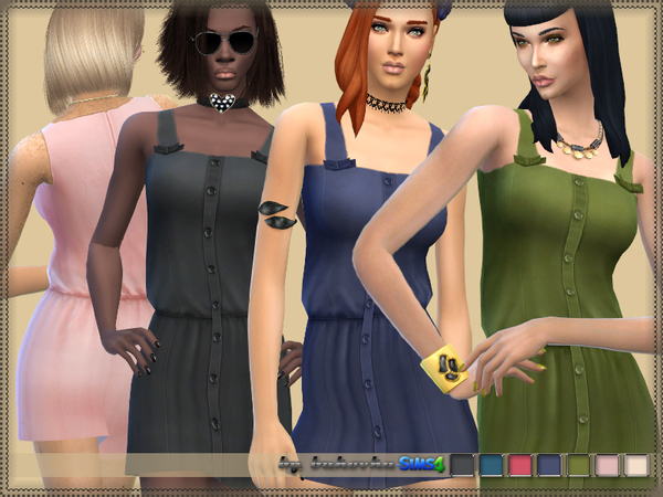 Sims 4 Dress Summer by bukovka at TSR