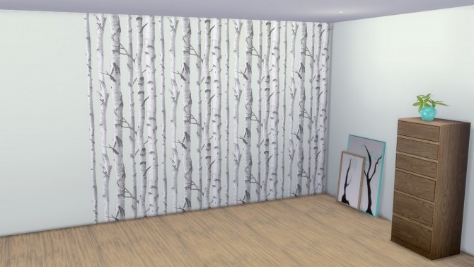 Sims 4 Birch Tree Color Coordinates Wallpaper Set by sistafeed at Mod The Sims