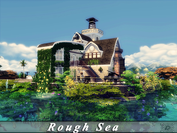 Sims 4 Rough Sea house by Danuta720 at TSR