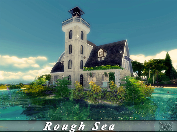 Sims 4 Rough Sea house by Danuta720 at TSR