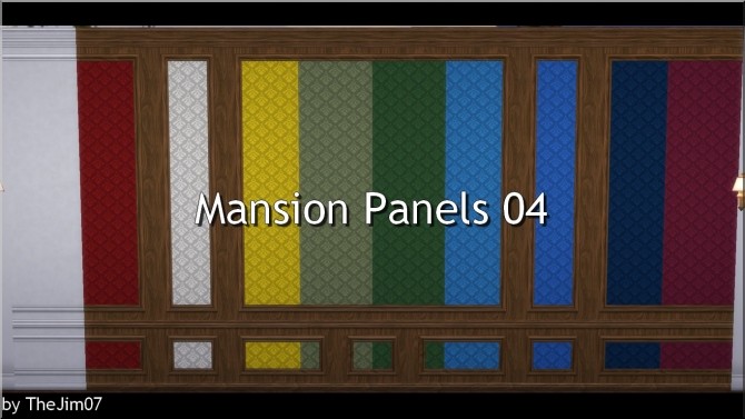 Sims 4 Mansion Panels 04 by TheJim07 at Mod The Sims