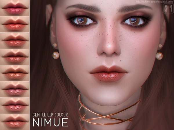 Sims 4 Nimue Gentle Lip Colour by Screaming Mustard at TSR