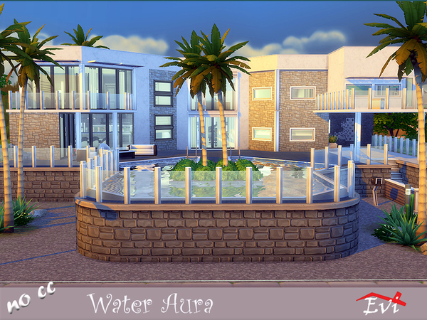 Sims 4 Water Aura house by evi at TSR