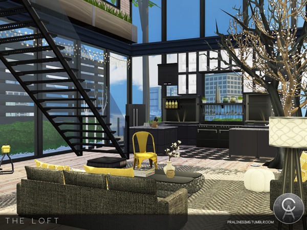 Sims 4 The Loft by Pralinesims at TSR