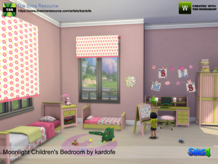 Moonlight Children's Bedroom by kardofe at TSR » Sims 4 Updates